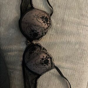 Elegant Black Lace Bra